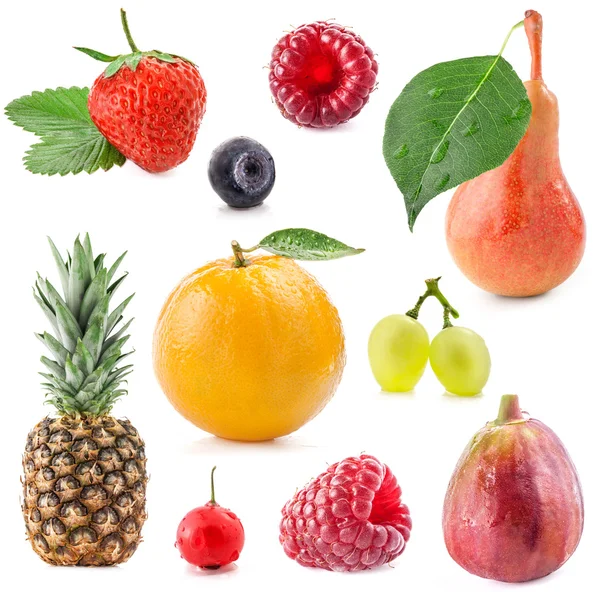 Collectie van vruchten — Stockfoto