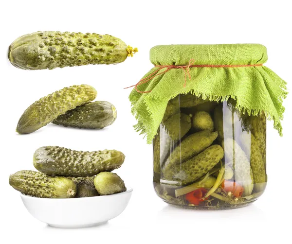Collection of Pickles cucumbers — Stock Image Collection of Pickles cucumbers Royalty Free Stock Images