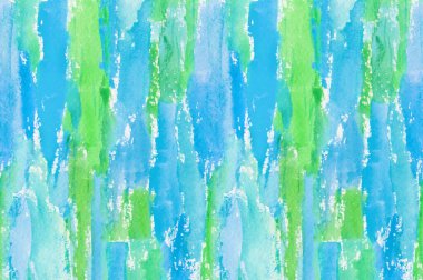 Beyaz kağıt üzerinde soyut renkli suluboya