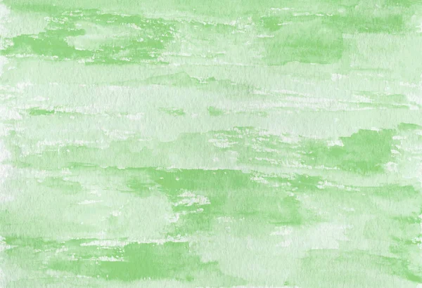 Acquerello Verde Astratto Carta Bianca — Foto Stock