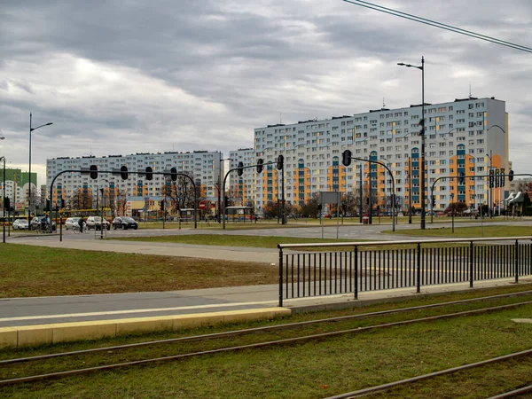 Block Flats City Center Living Big Population — Stock Photo, Image