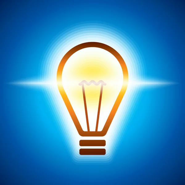 Idé-lampa — Stock vektor