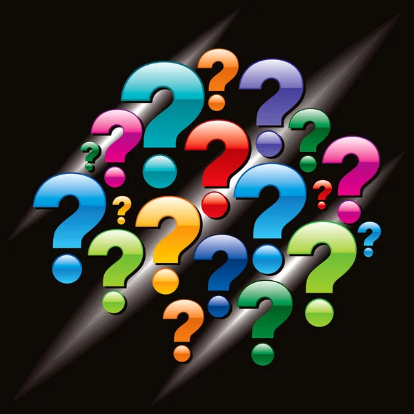 Question marks — Stock Vector