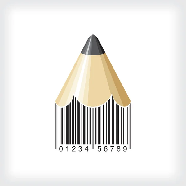 Pencil bar code — Stock Vector