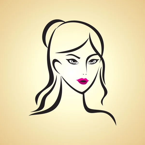 Chica glamour — Vector de stock