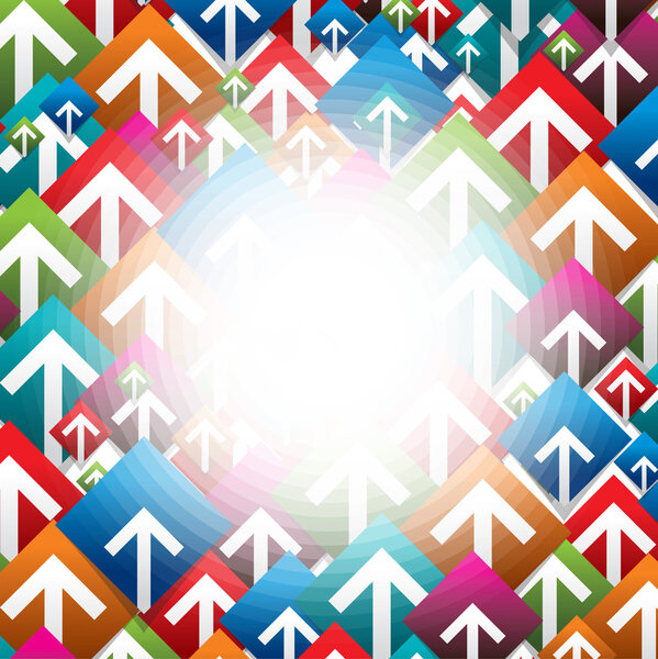 Modern arrow geometric design