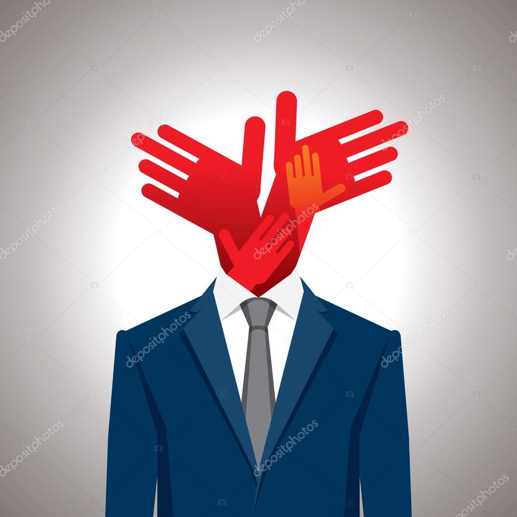 Business concept with hands
