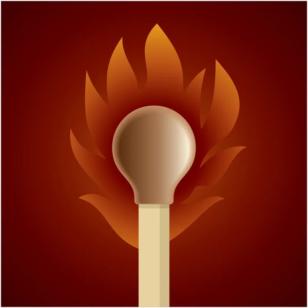 Concepto fuego — Vector de stock