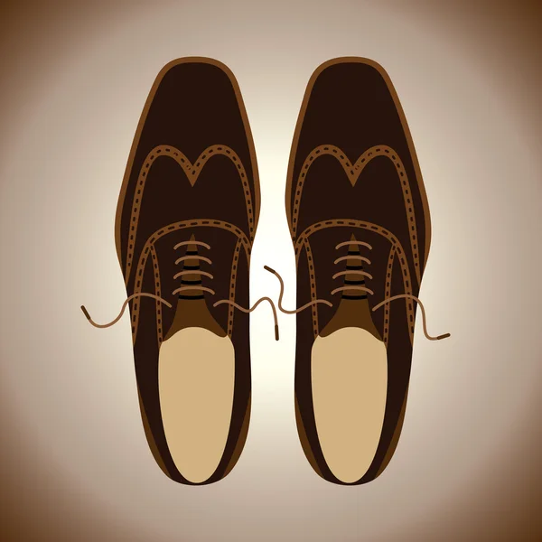 Ayakkabı Tasarım. erkek ayakkabıları — Stok Vektör