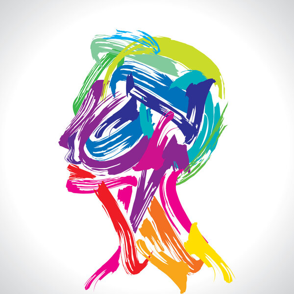 Human head thinking.