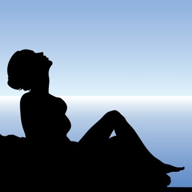 Backlight üstünde izole güzel seksi kadın