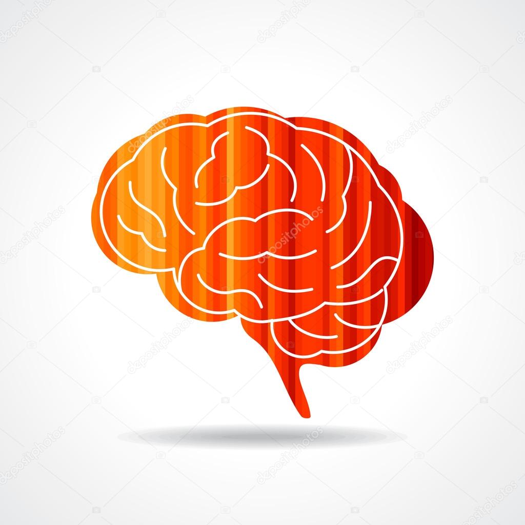 Creative Human brain vector