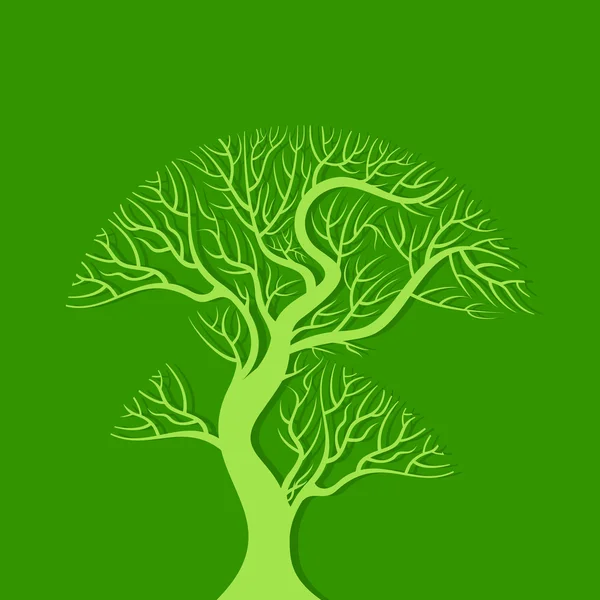 Arbre vert — Image vectorielle