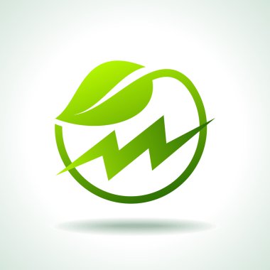 zielonej energii elektrycznej ikona