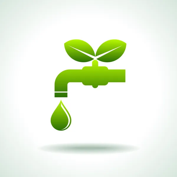 Save environment and water — Stock Vector