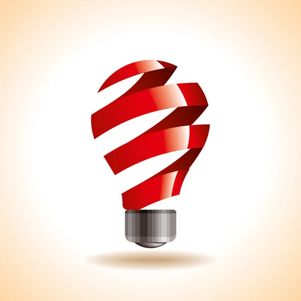 Idea con bombilla — Vector de stock