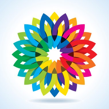 renkli çiçek tekerlek