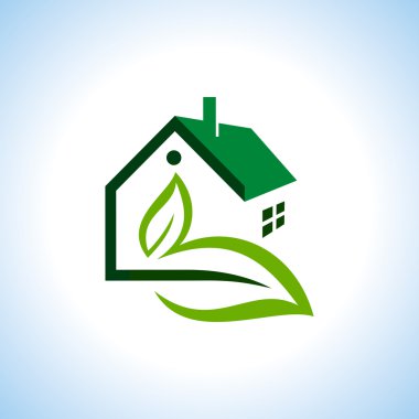 Bio Yeşil ev simgesini