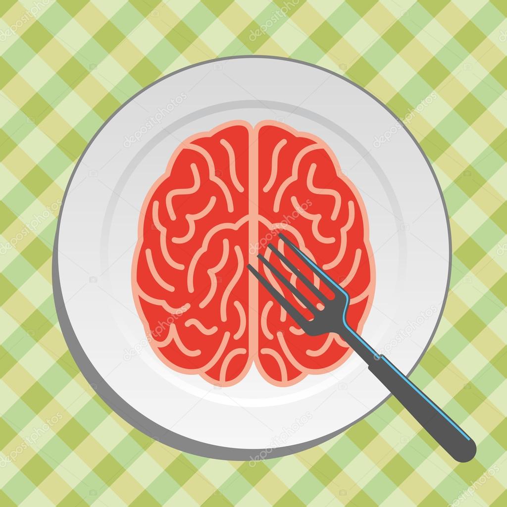 Brain food on plate