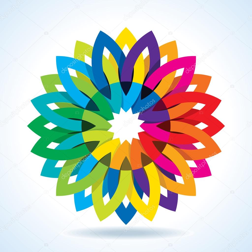 Color flower wheel