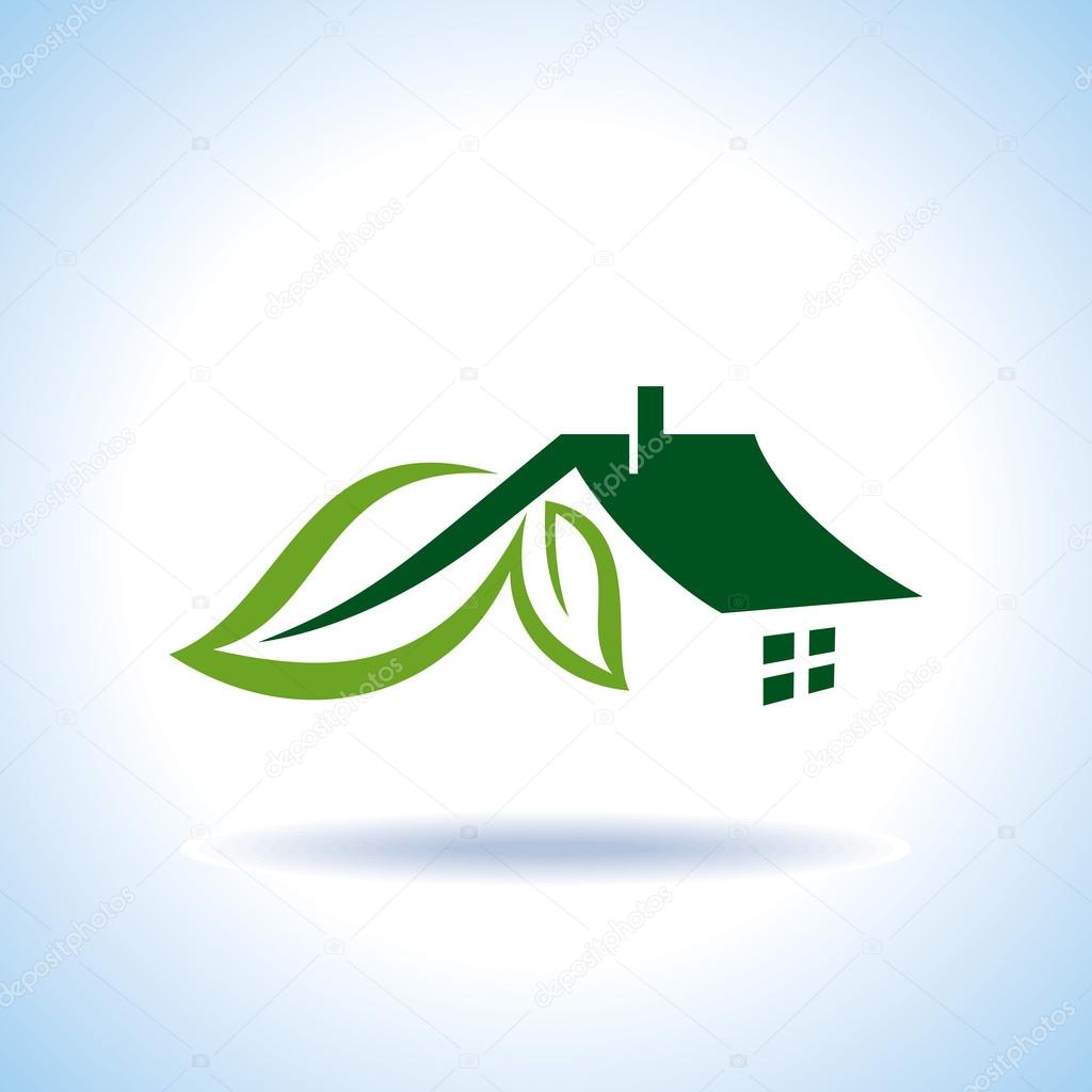 Bio green house icon