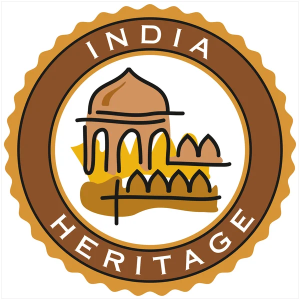 Індія спадщини — стоковий вектор