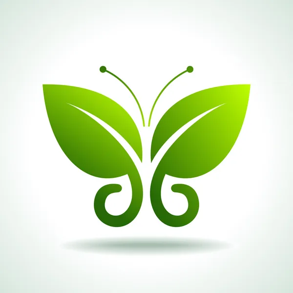 Mariposas verdes — Vector de stock