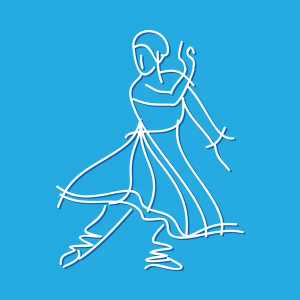 Dansende ballerina — Stockvector