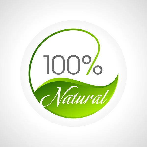 Ícone ecológico natural —  Vetores de Stock