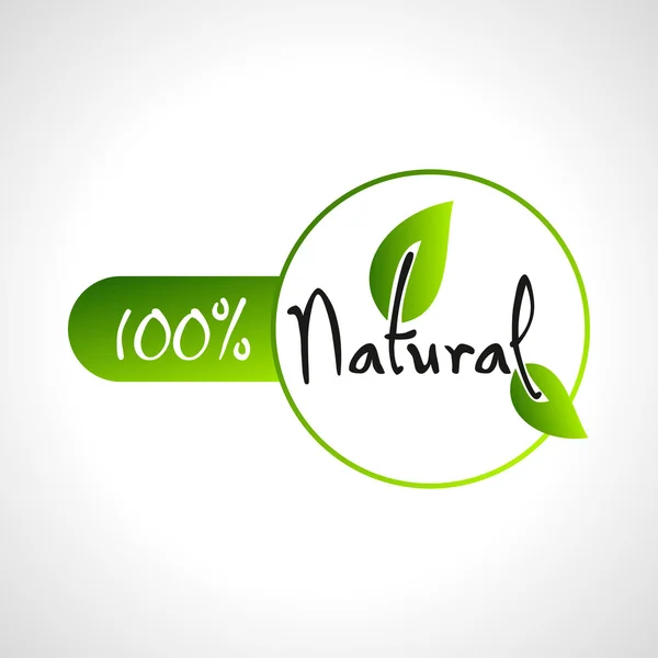 Natural eco icon — Stock Vector