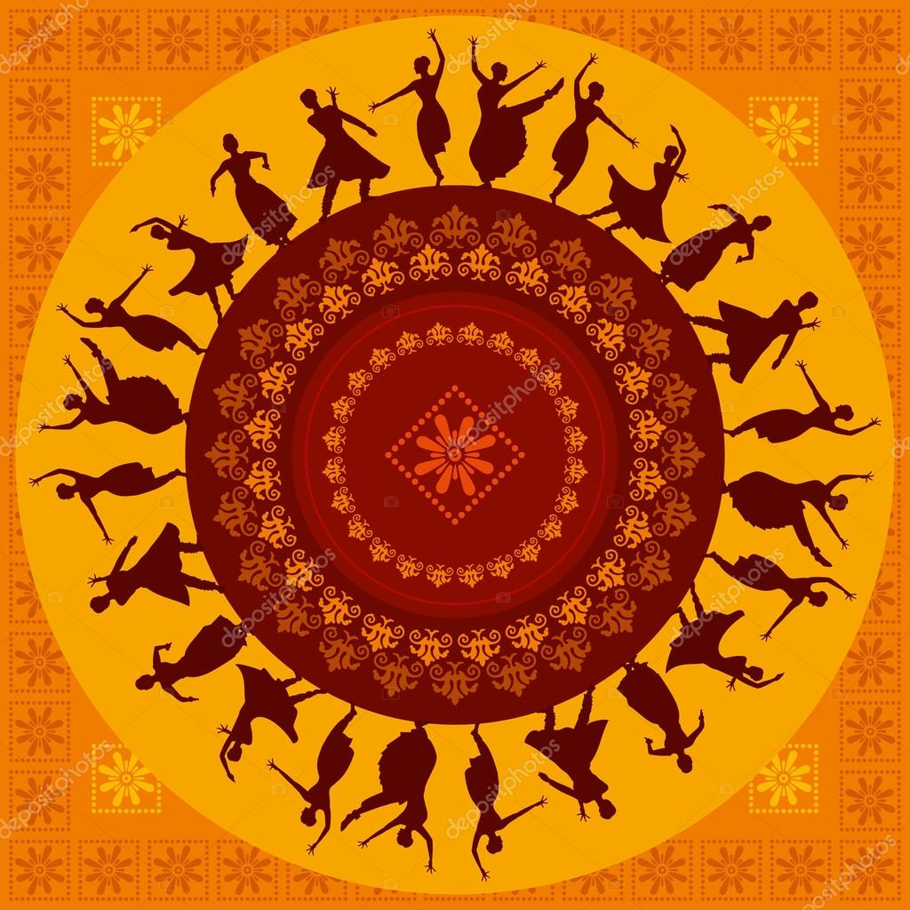 Classical indian dance Vector Art Stock Images | Depositphotos