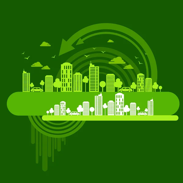 Eco city — Stockový vektor