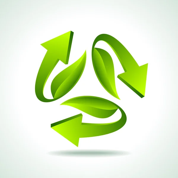 Illustratie van recycle pijlen — Stockvector