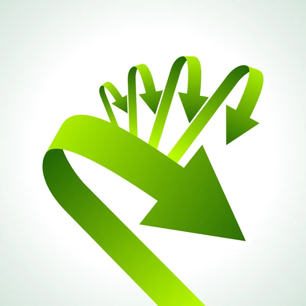 Illustratie van recycle pijlen — Stockvector