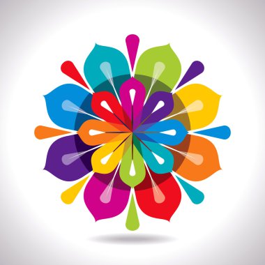 çiçek soyut tasarım