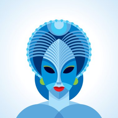 Hintli kadın yüzü