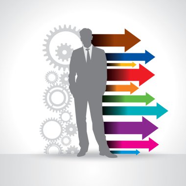 işadamı ile okları