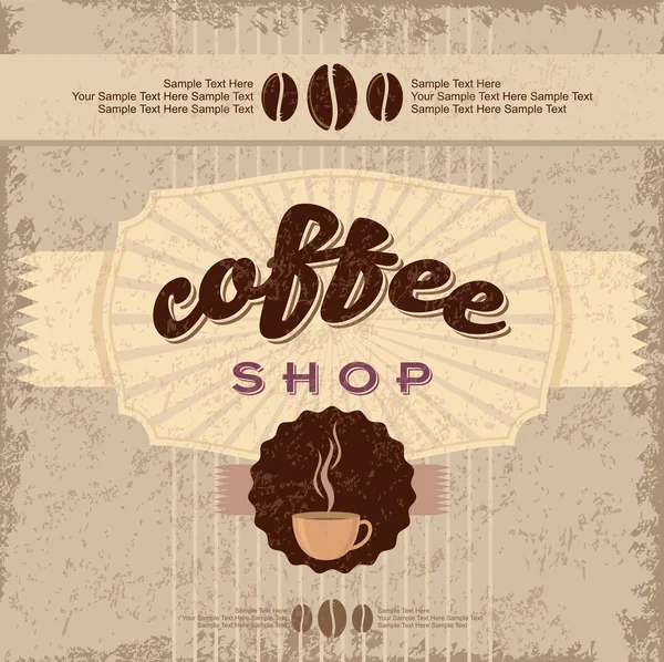 Étiquettes de café vintage — Image vectorielle