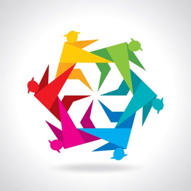 sevmek bir grup insan ekip çalışması