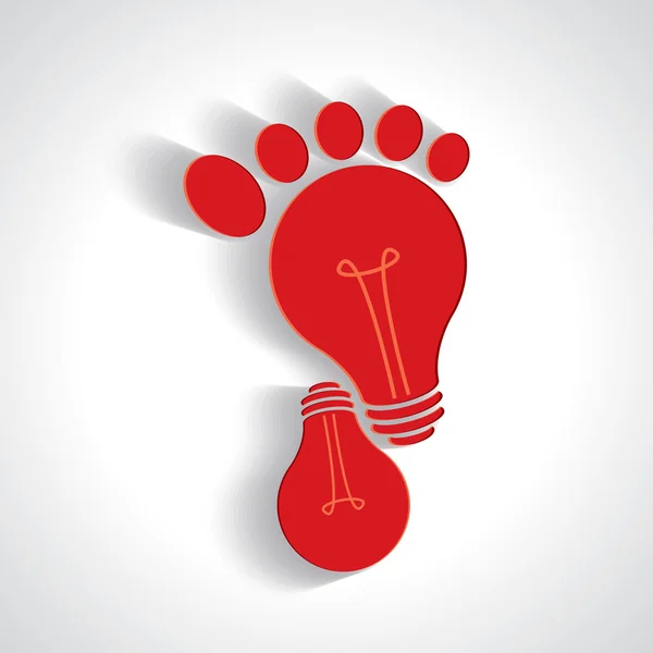 Idea creativa di icona a piedi — Vettoriale Stock