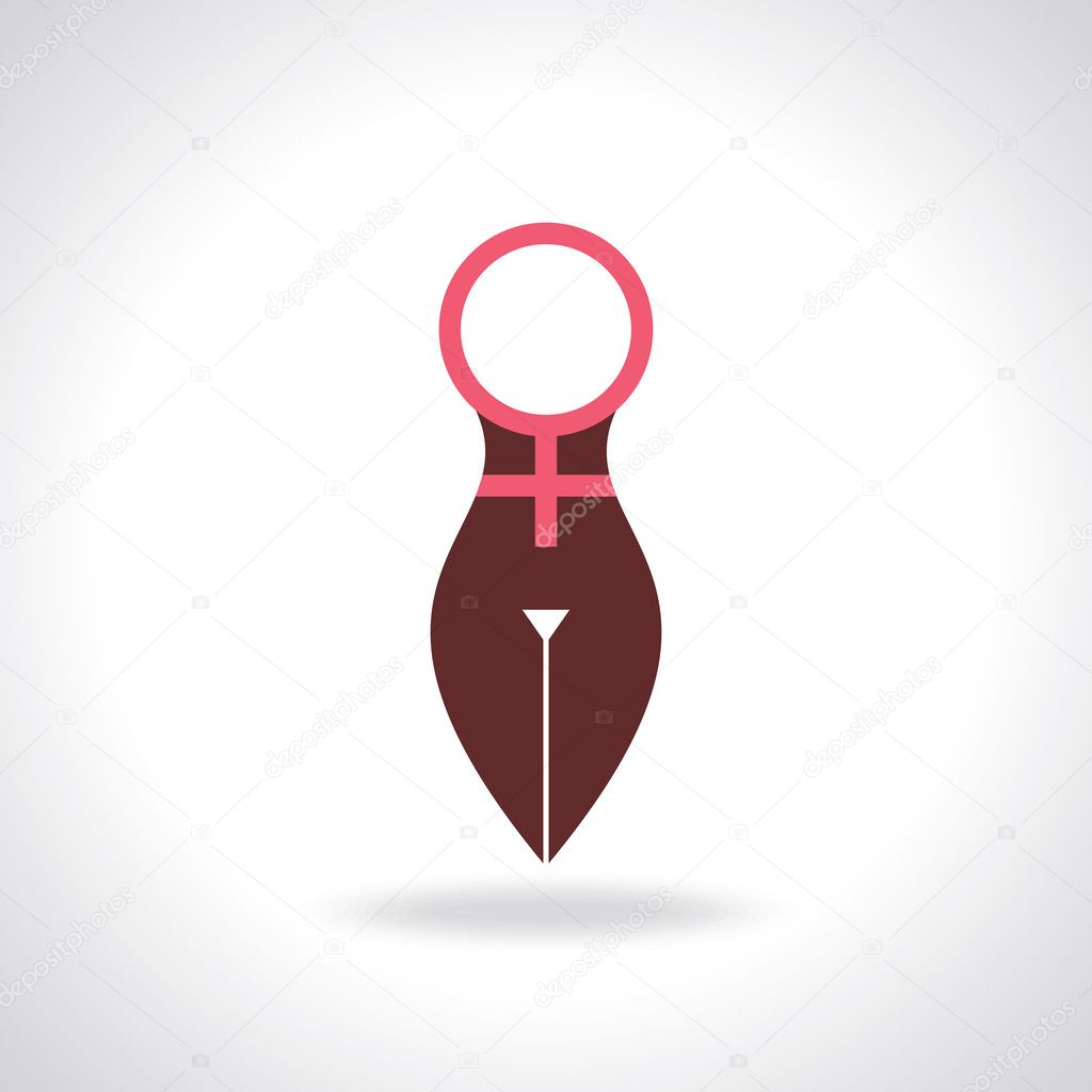 Nude woman icon