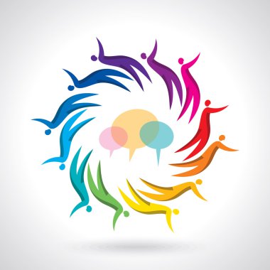 vektör simge grafik ekip çalışması kavramı