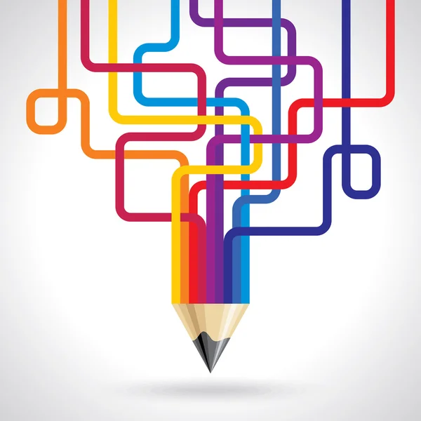Pomysł kreatywny ołówek — Wektor stockowy