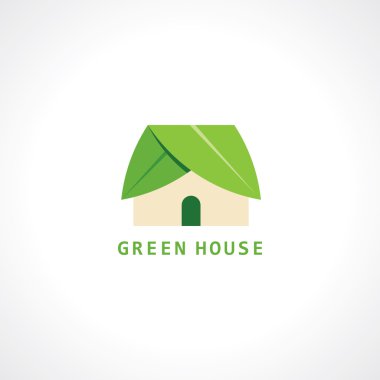 soyut eko yeşil şekil