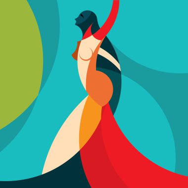 kadın moda vektörel