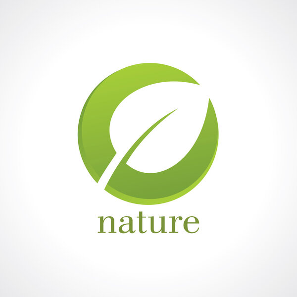 Абстрактная эко-зелёная форма
