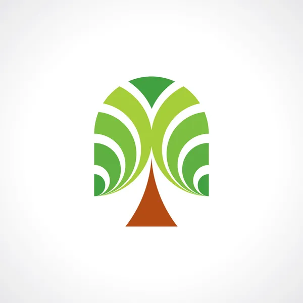 Forma verde eco abstracta — Vector de stock