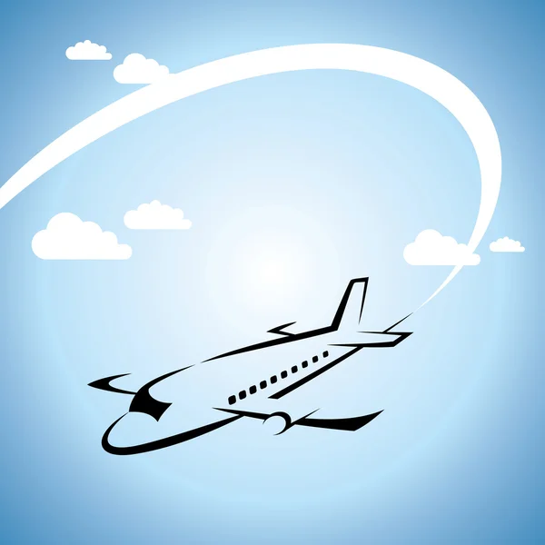 Pesawat terbang - Stok Vektor