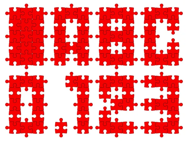 Lettere dell'alfabeto dal puzzle — Foto Stock