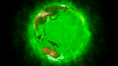 Güzellik ve green planet earth - animasyon
